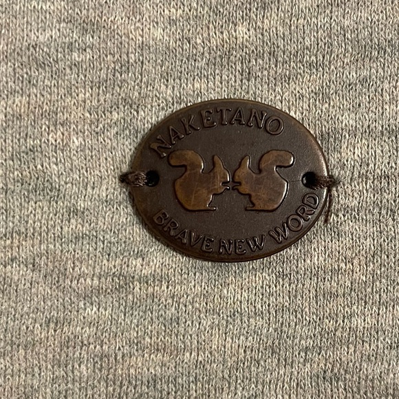 Naketano Sweatshirt Grey Cotton Jumper Sweater Medium - Picture 5 of 7